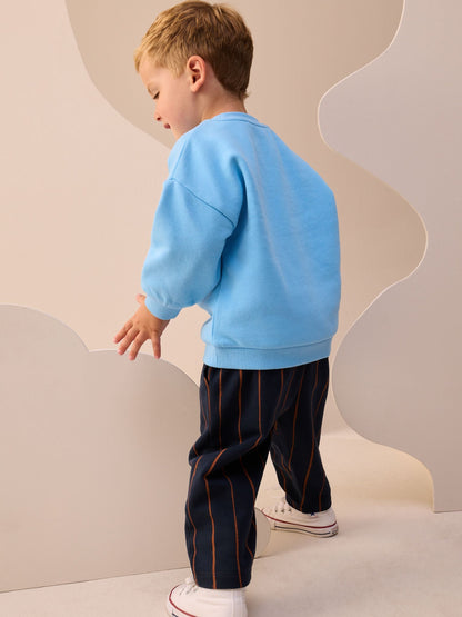 Blue Farm Animal Single Sweatshirt And Stripe Joggers Set (3mths-7yrs) image 3