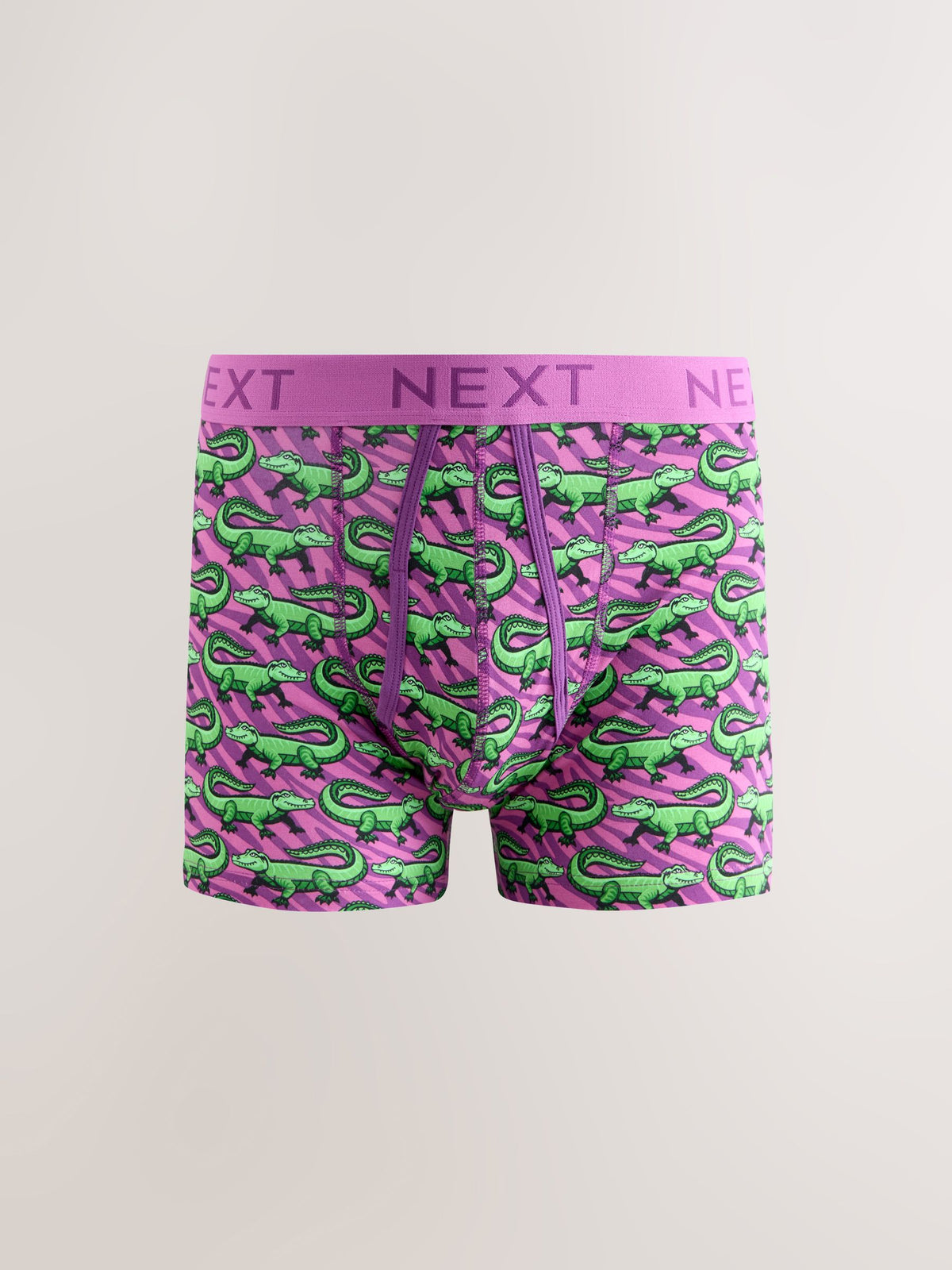 Dsiney Kidz - Bright Pink/Blue Animals Pattern A-Front Cotton Rich Boxers 5 Pack image 3