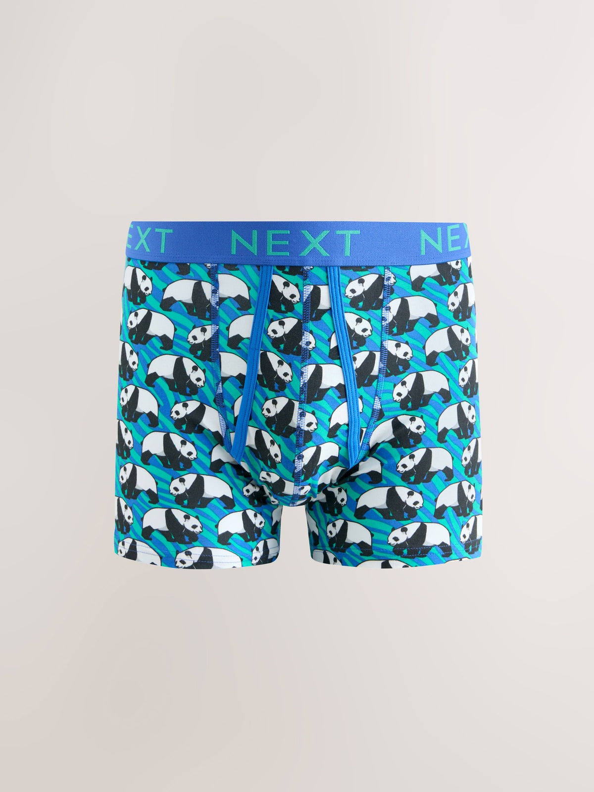 Dsiney Kidz - Bright Pink/Blue Animals Pattern A-Front Cotton Rich Boxers 5 Pack image 5