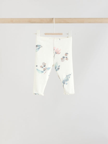 Cream Floral Baby Sweater and Joggers Set 2 Piece (0mths-2yrs)