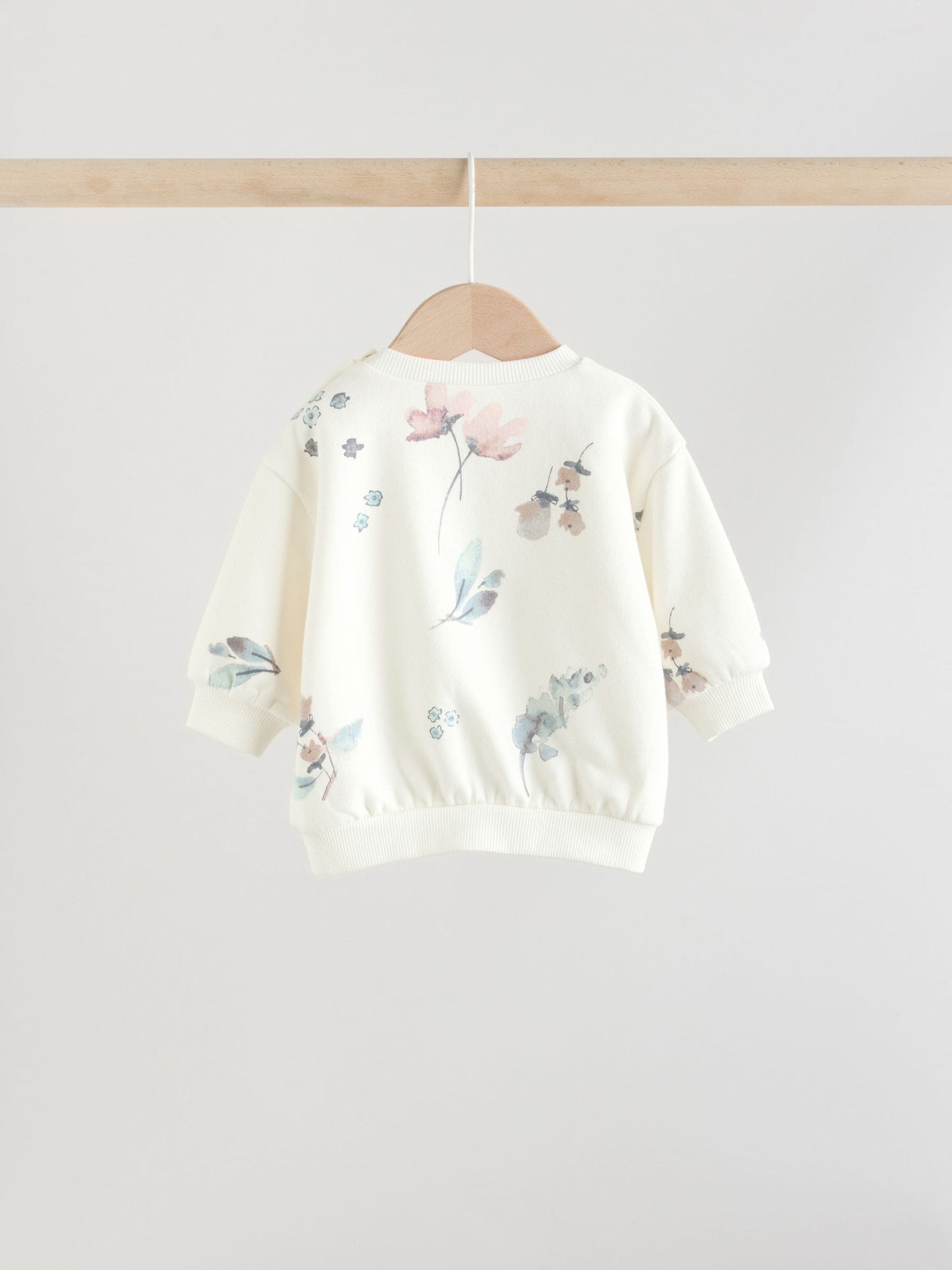 Cream Floral Baby Sweater and Joggers Set 2 Piece (0mths-2yrs)