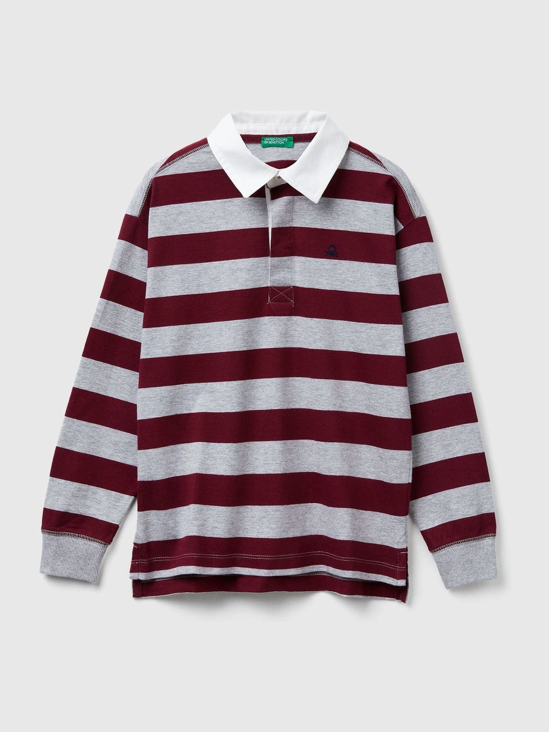 Dsiney Kidz - Benetton Red Striped Rugby Shirt image 1