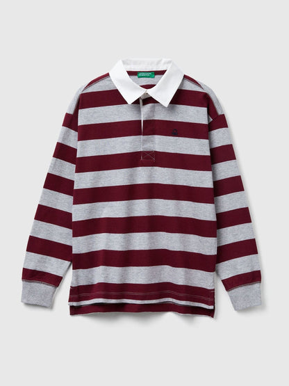 Dsiney Kidz - Benetton Red Striped Rugby Shirt image 1