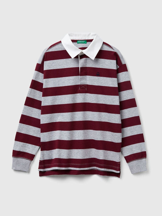 Dsiney Kidz - Benetton Red Striped Rugby Shirt image 1