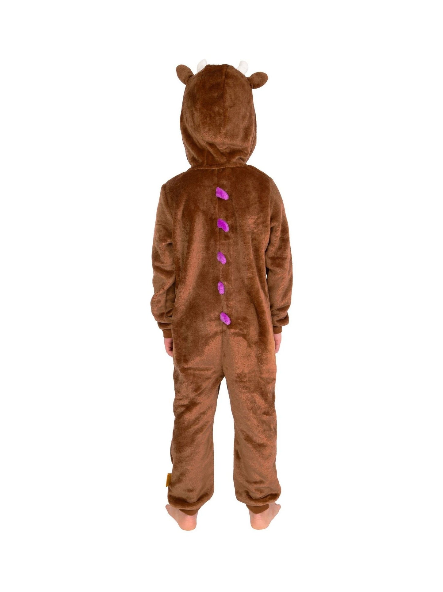 Dsiney Kidz - Character Brown The Gruffalo Fleece All-In-One With 3D Ears and Horns image 4