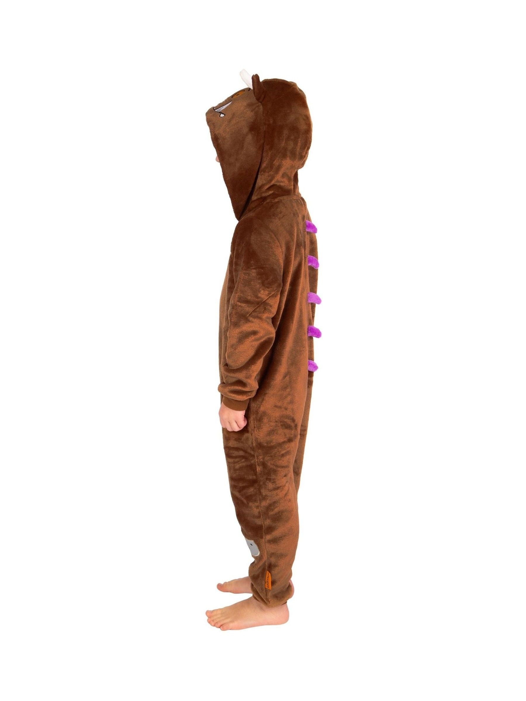 Dsiney Kidz - Character Brown The Gruffalo Fleece All-In-One With 3D Ears and Horns image 5
