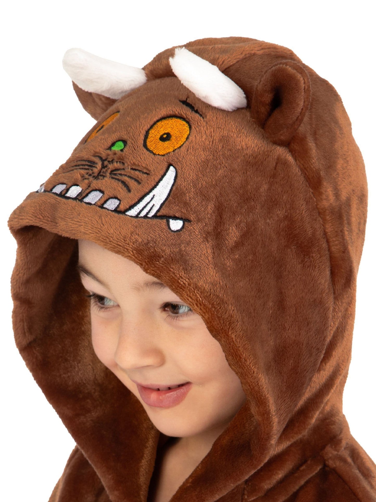 Dsiney Kidz - Character Brown The Gruffalo Fleece All-In-One With 3D Ears and Horns image 7