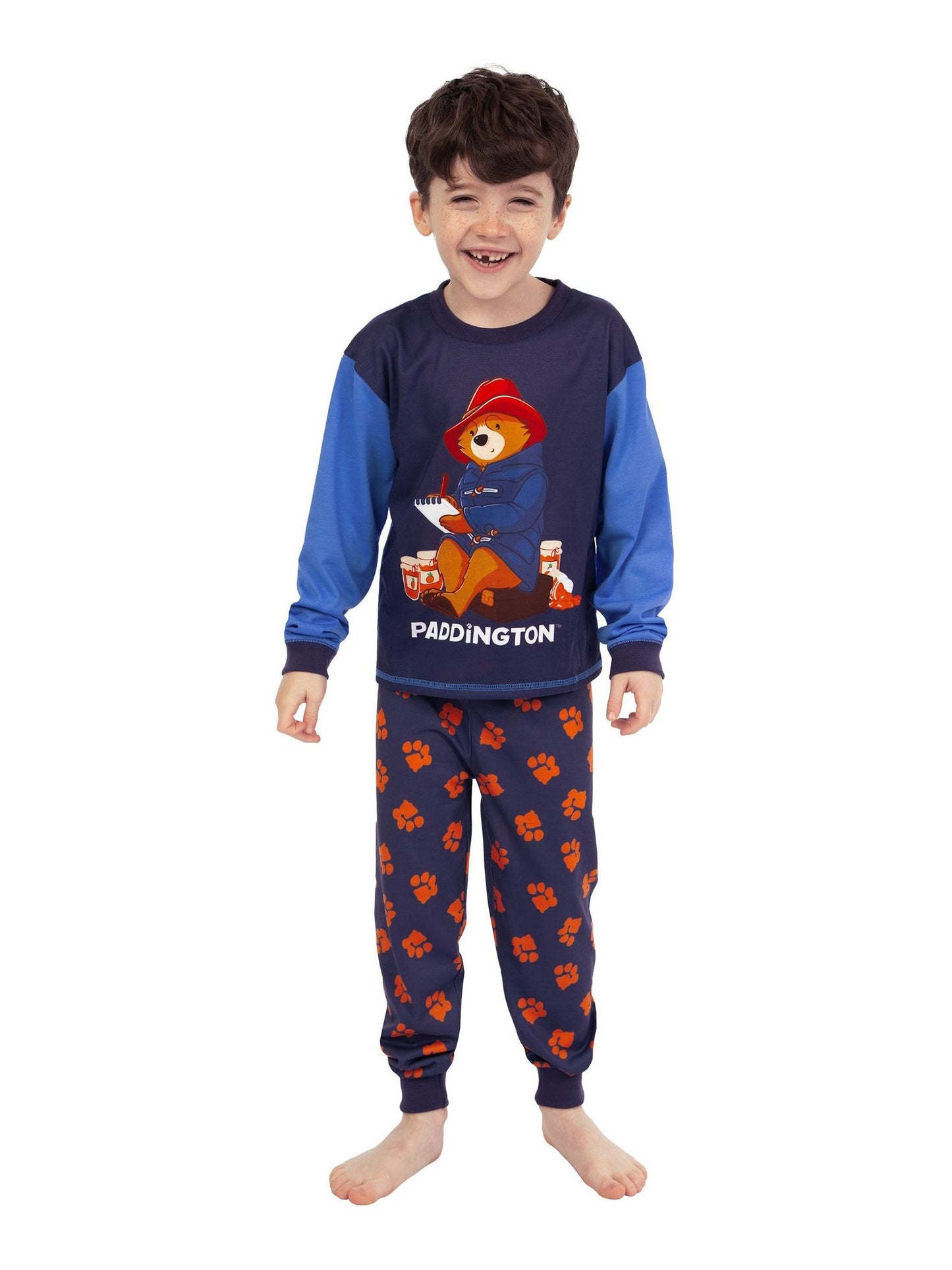 Dsiney Kidz - Character Blue Paddington Bear Long Sleeve Pyjamas image 1