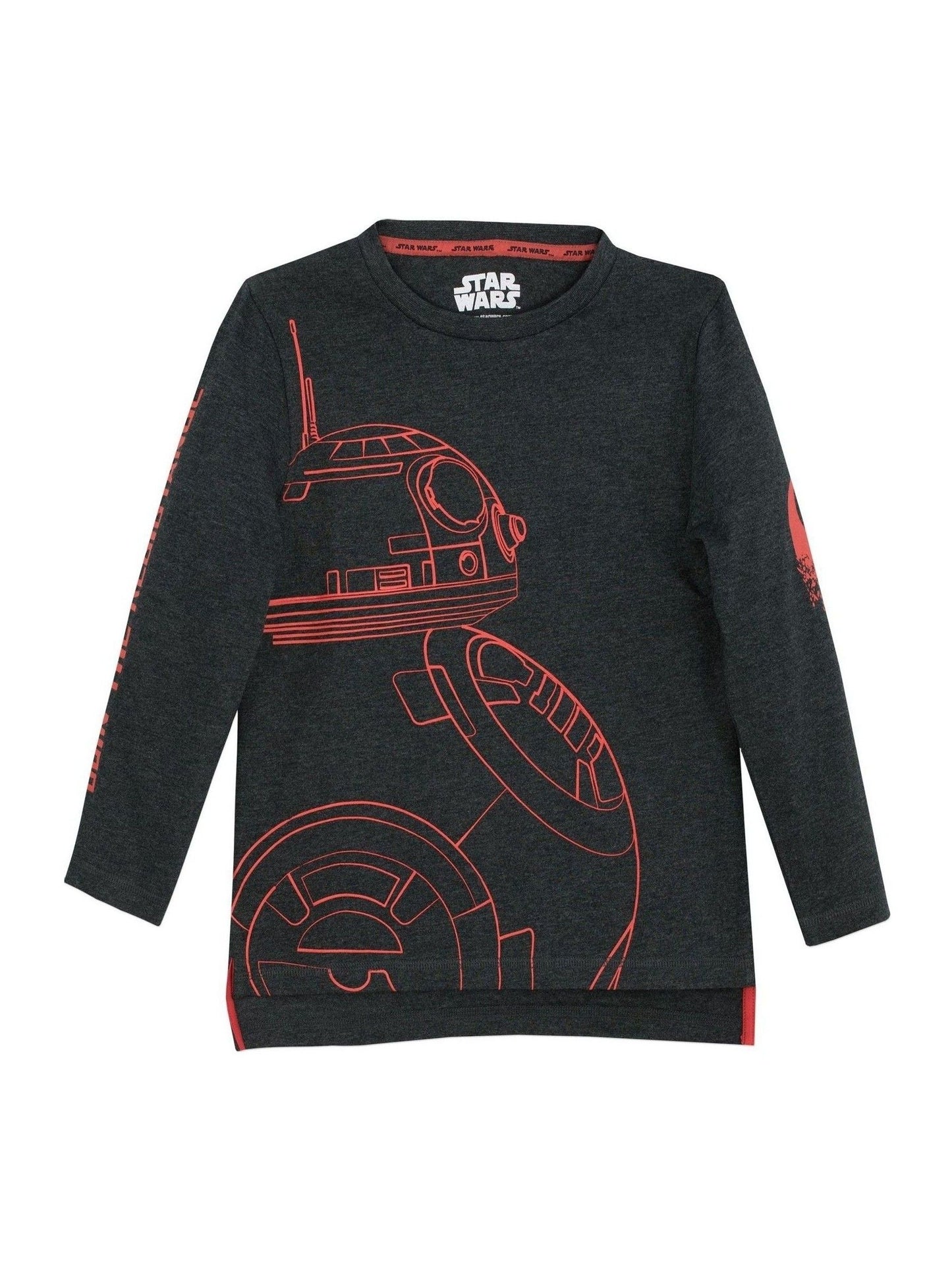 Dsiney Kidz - Character Grey Star Wars BB8 Long Sleeve 100% Cotton Top image 1