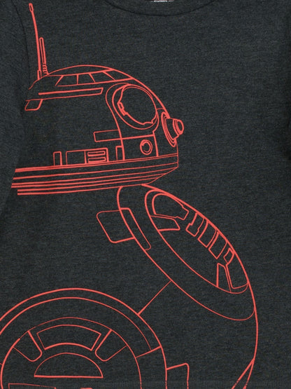 Dsiney Kidz - Character Grey Star Wars BB8 Long Sleeve 100% Cotton Top image 3