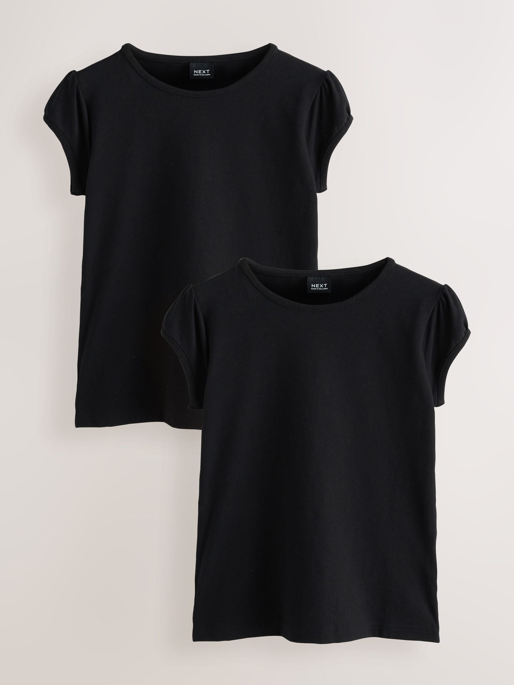 Dsiney Kidz - Black 2 Pack Puff Sleeve T-Shirts (3-16yrs) image 1