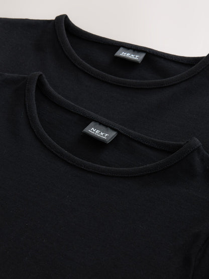 Dsiney Kidz - Black 2 Pack Puff Sleeve T-Shirts (3-16yrs) image 5