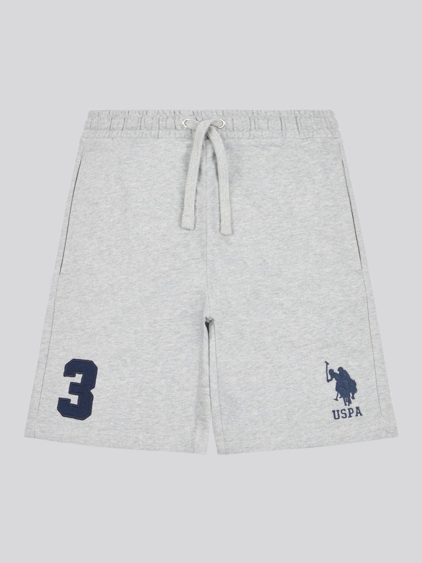 Dsiney Kidz - U.S. Polo Assn. Grey Boys 100% Cotton Player 3 Sweat Shorts image 1