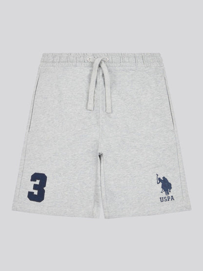 Dsiney Kidz - U.S. Polo Assn. Grey Boys 100% Cotton Player 3 Sweat Shorts image 1