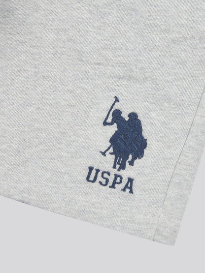 Dsiney Kidz - U.S. Polo Assn. Grey Boys 100% Cotton Player 3 Sweat Shorts image 3