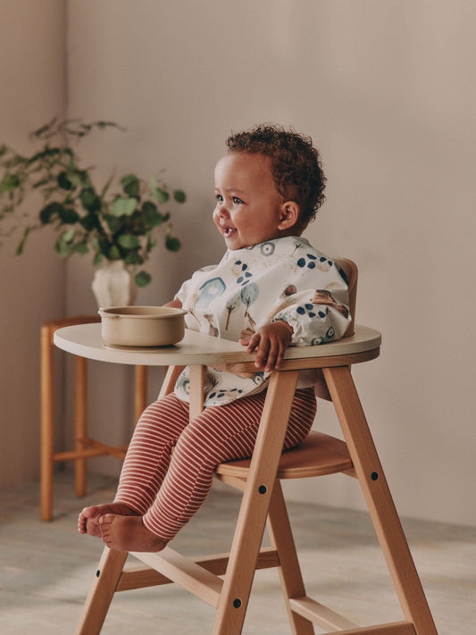 Neutral Weaning And Feeding Sleeved Bib image 1