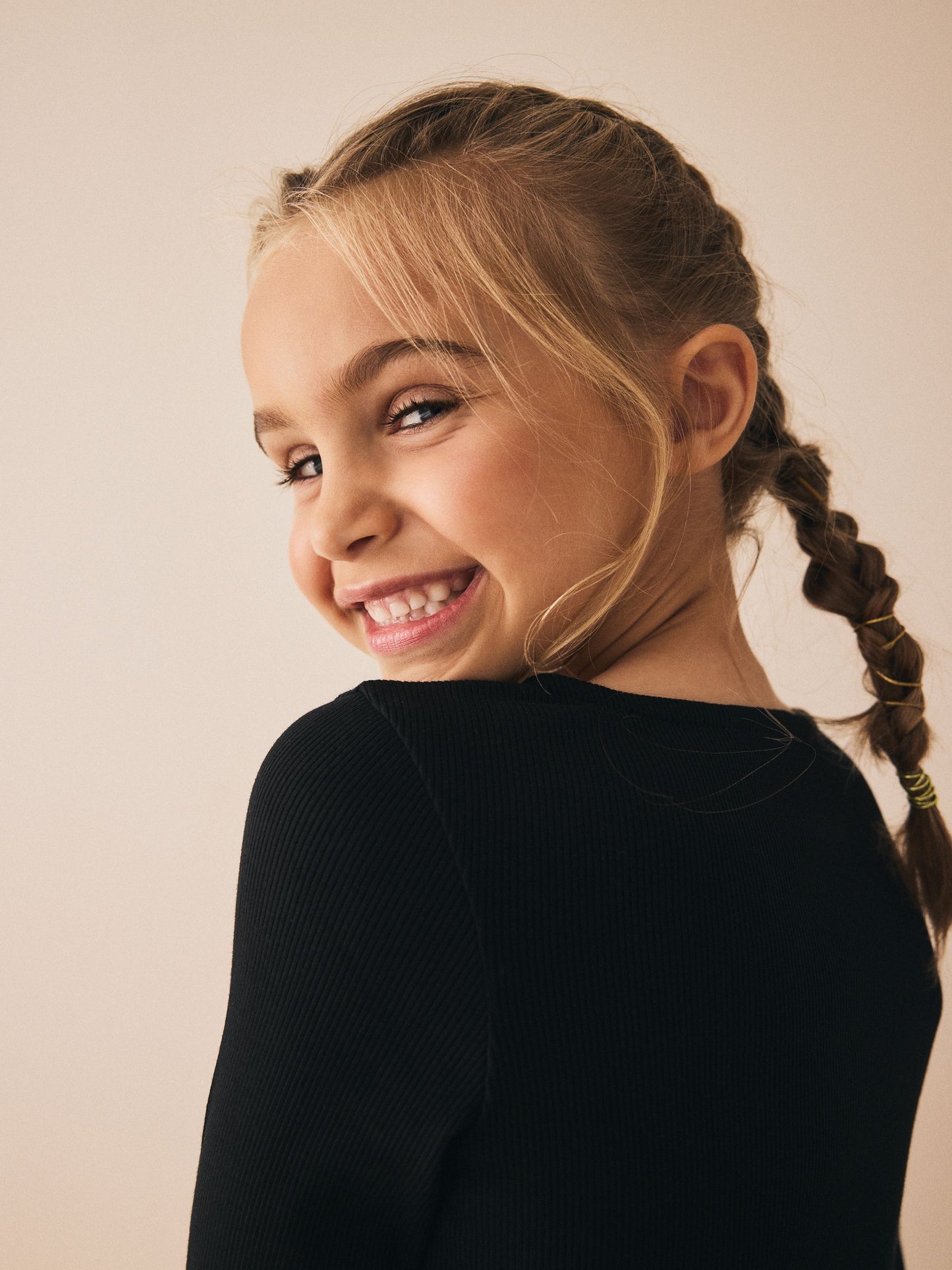 Dsiney Kidz - Black Long Sleeve Ribbed Cardigan (3-16yrs) image 4