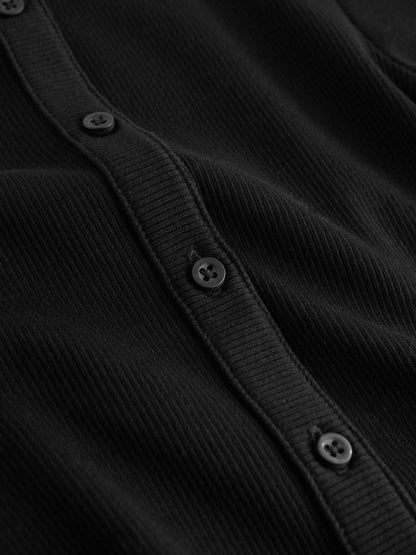 Dsiney Kidz - Black Long Sleeve Ribbed Cardigan (3-16yrs) image 7
