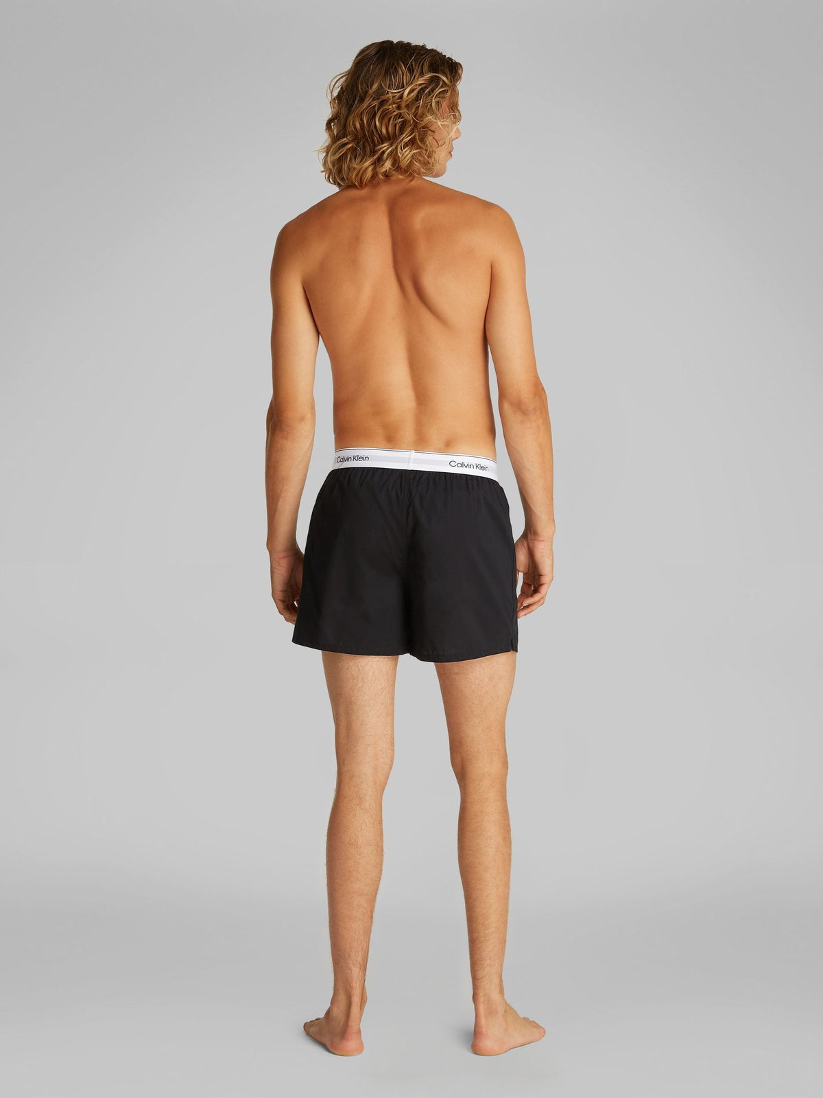 Dsiney Kidz - Calvin Klein Grey/White/Cream Icon Cotton Stretch 3 Pack Woven Boxers image 4