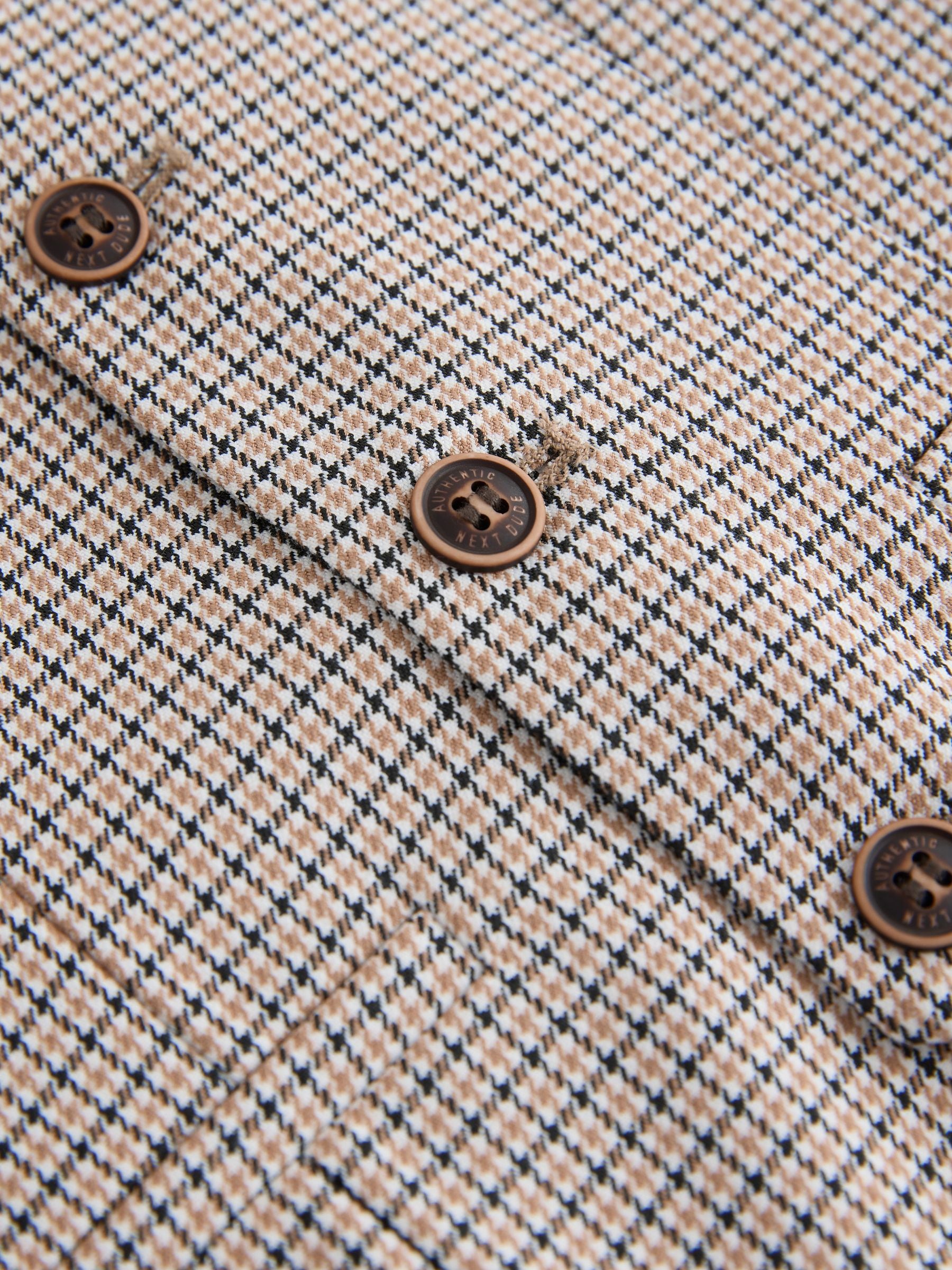 Brown Check Waistcoat, Shirt, Shorts & Tie Set (3mths-9yrs) image 9