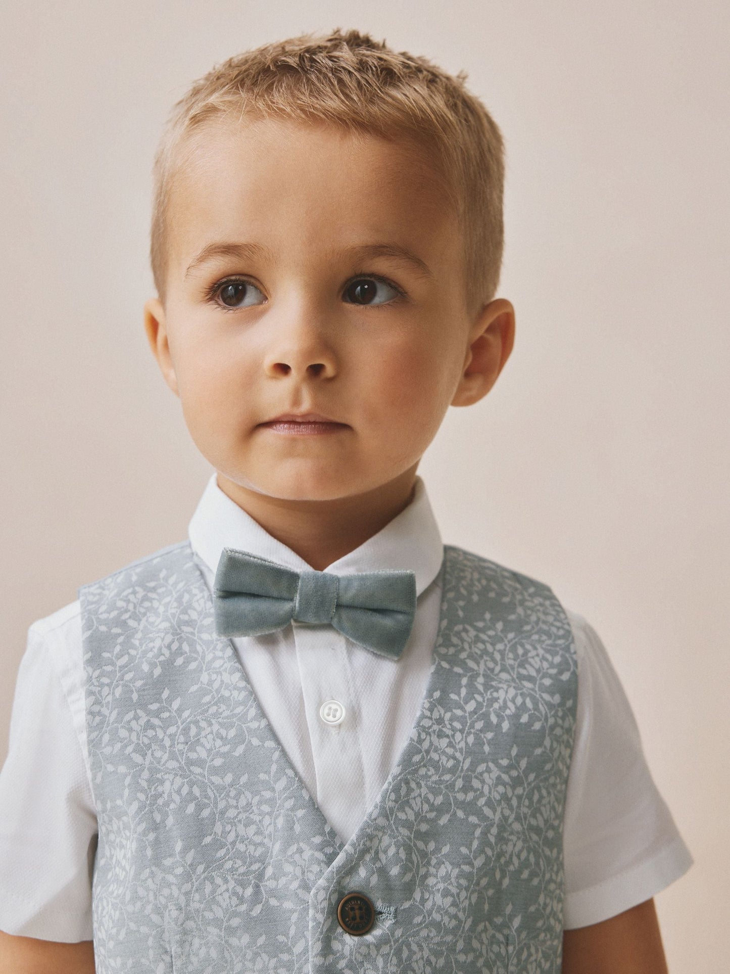 Pale Blue Waistcoat, Shirt, Shorts & Tie Set (3mths-9yrs) image 4