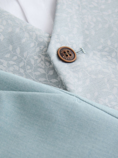 Pale Blue Waistcoat, Shirt, Shorts & Tie Set (3mths-9yrs) image 8
