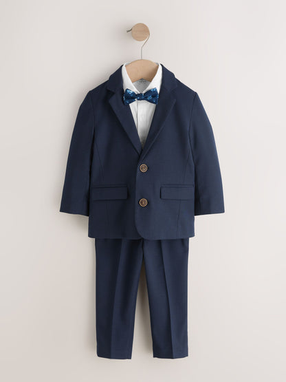 Navy Blazer Shirt Trousers and Bow Tie Set (3mths-9yrs) image 5