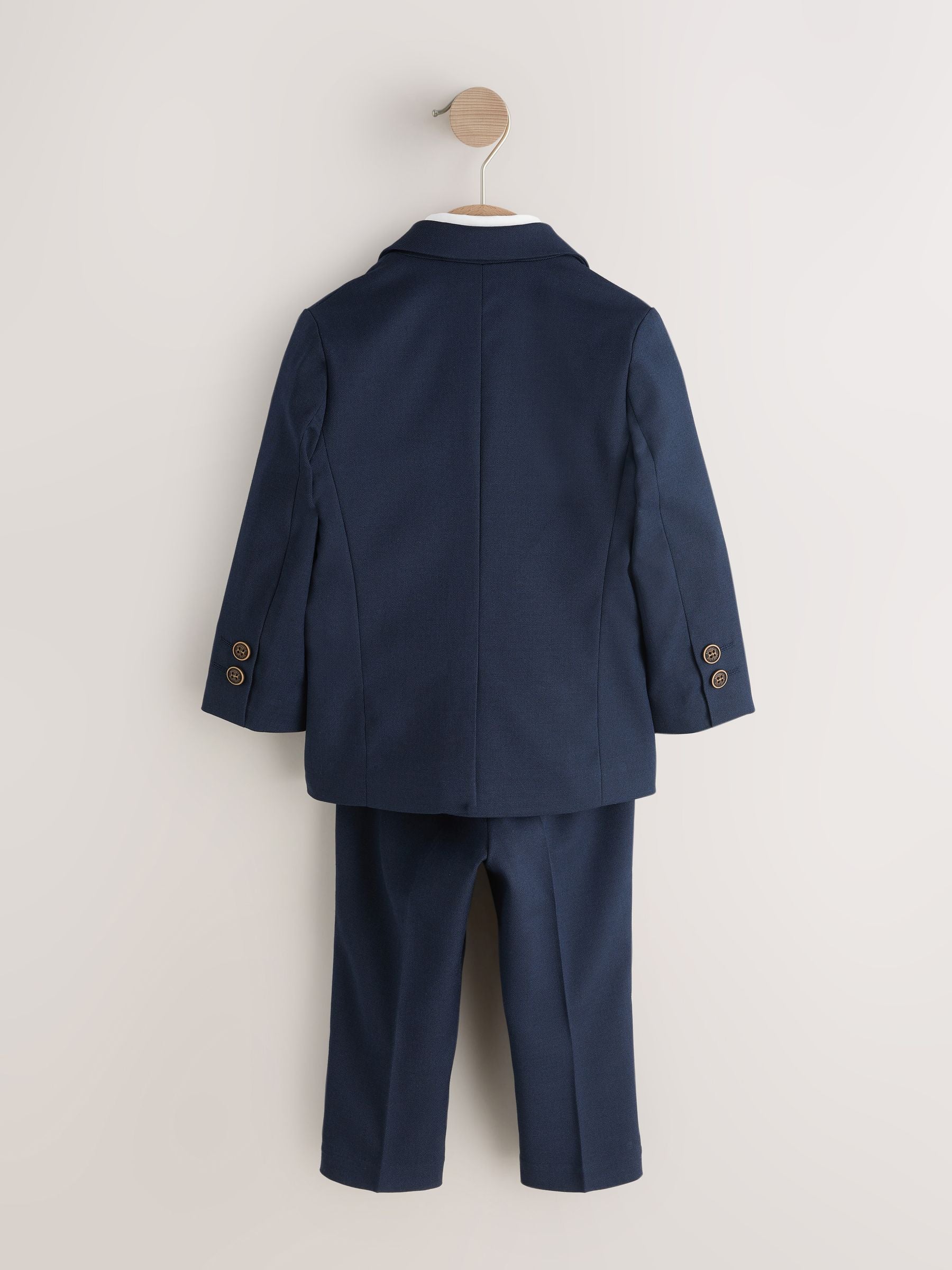 Navy Blazer Shirt Trousers and Bow Tie Set (3mths-9yrs) image 7
