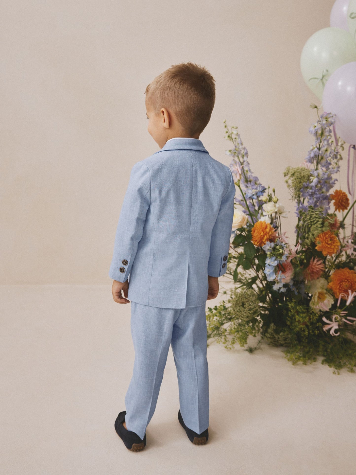 Blue Blazer Shirt Trousers and Bow Tie Set (3mths-9yrs) image 3