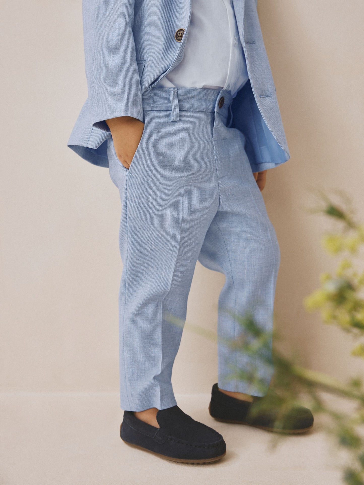 Blue Blazer Shirt Trousers and Bow Tie Set (3mths-9yrs) image 4
