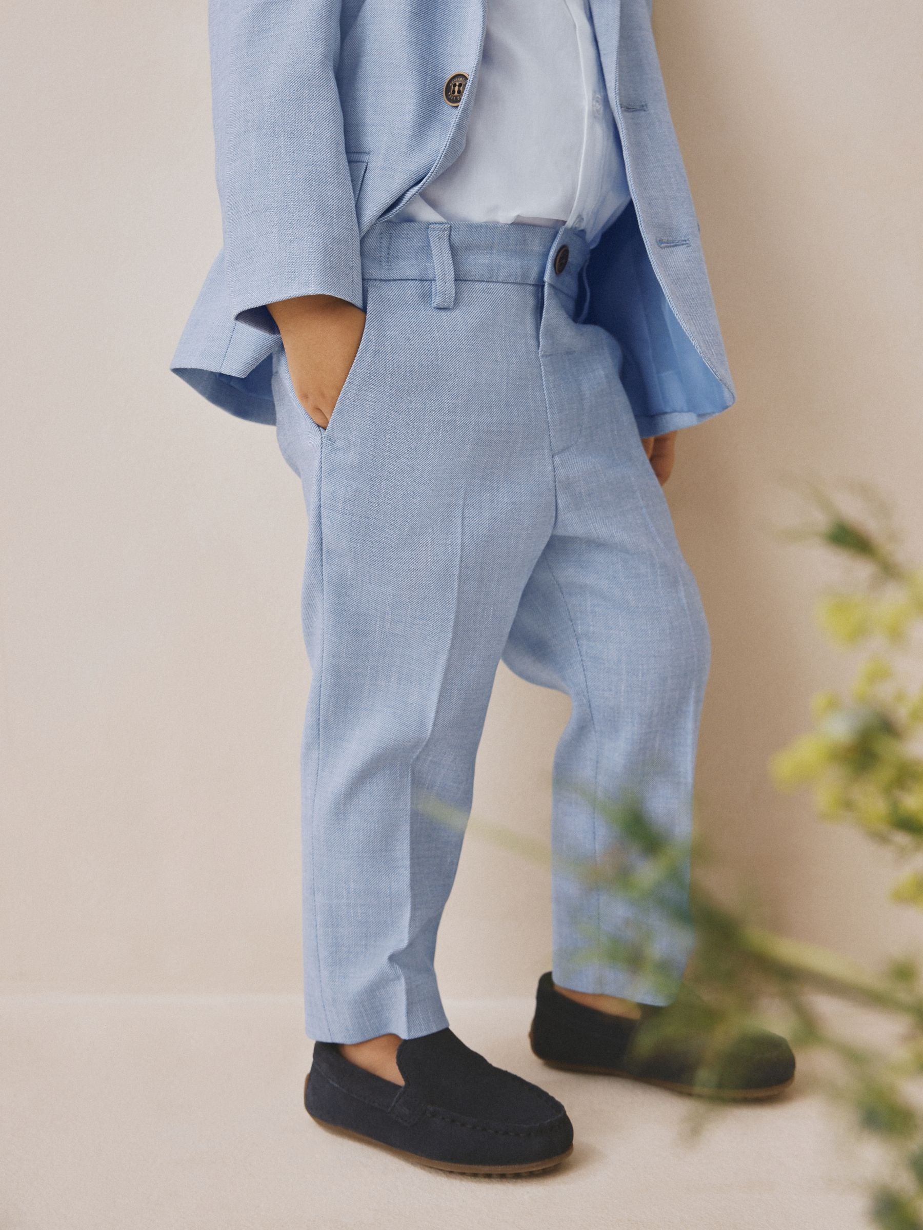 Blue Blazer Shirt Trousers and Bow Tie Set (3mths-9yrs) image 4
