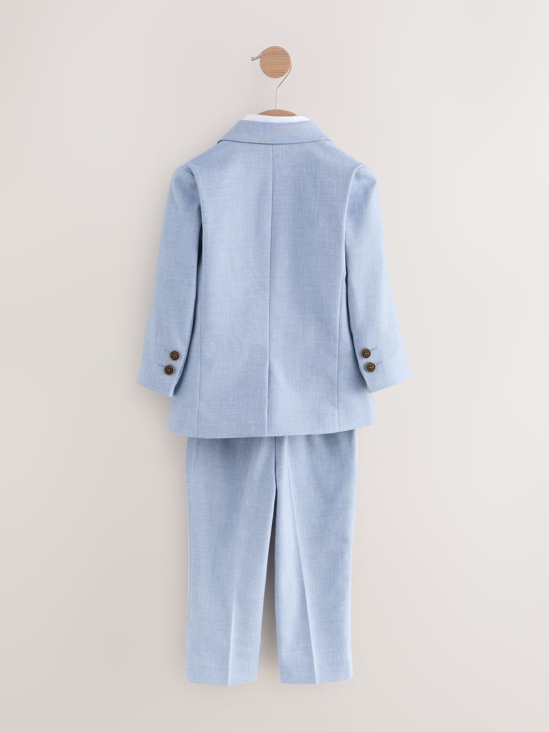 Blue Blazer Shirt Trousers and Bow Tie Set (3mths-9yrs) image 6