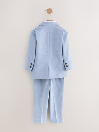 Blue Blazer Shirt Trousers and Bow Tie Set (3mths-9yrs) image 6