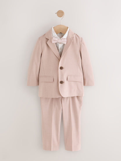 Pink Blazer Shirt Trousers and Bow Tie Set (3mths-9yrs) image 4