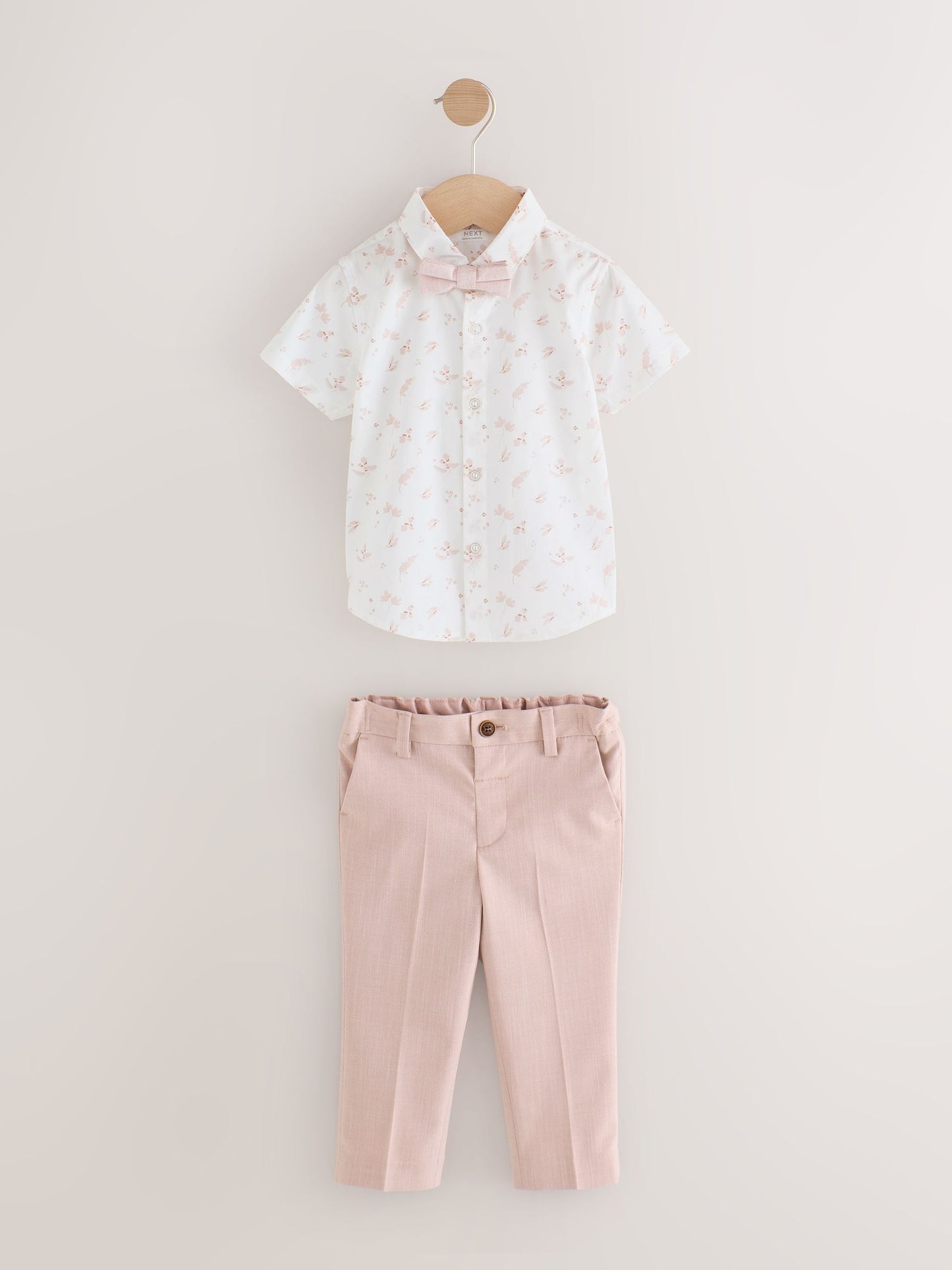 Pink Blazer Shirt Trousers and Bow Tie Set (3mths-9yrs) image 6