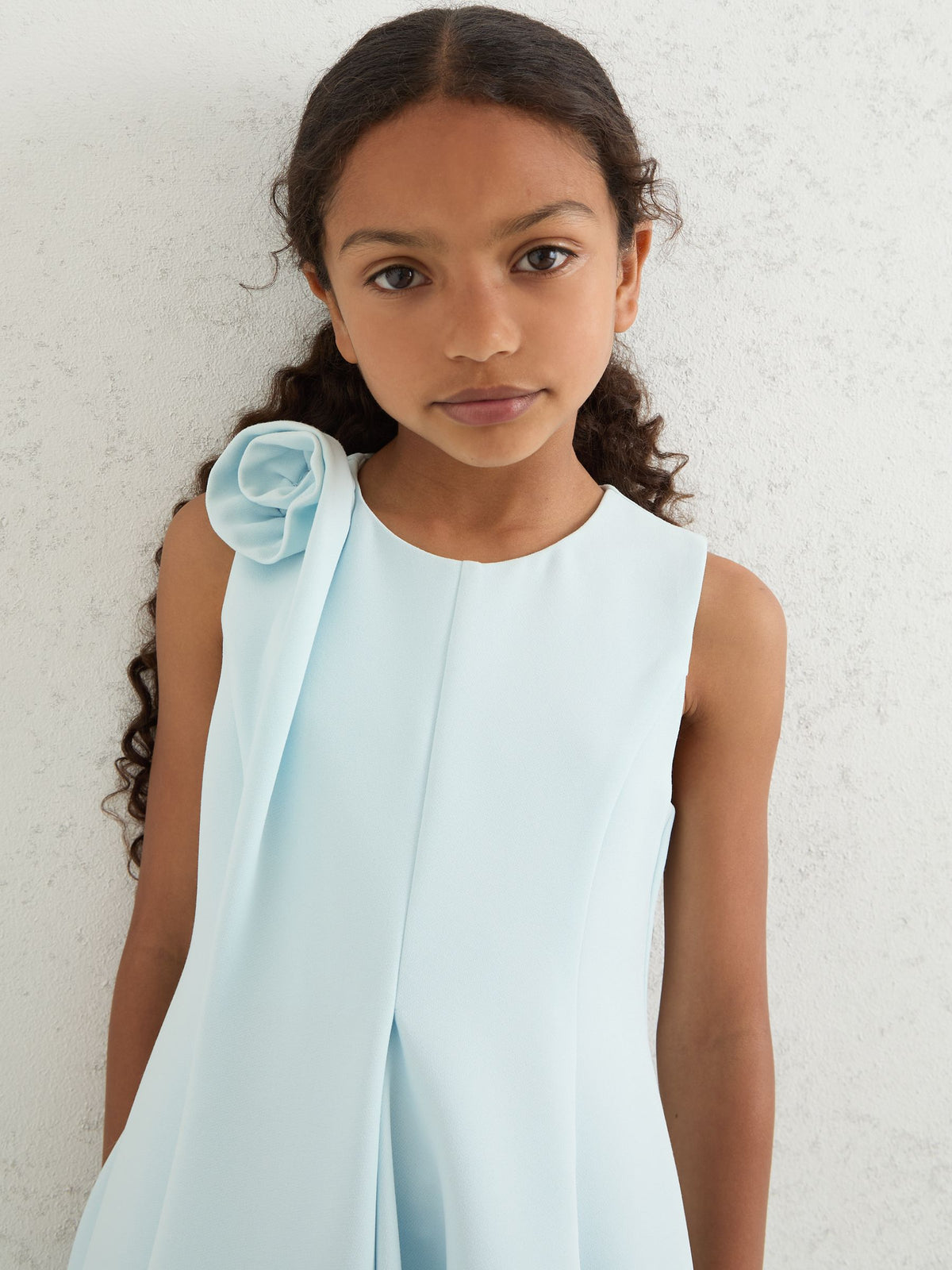 Reiss Blue Florie 4-9 yrs Flower-Detail Fit-And-Flare Dress - image 3