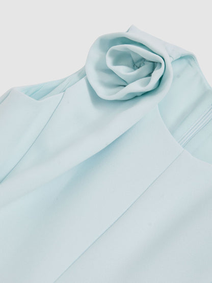 Reiss Blue Florie 4-9 yrs Flower-Detail Fit-And-Flare Dress - image 5