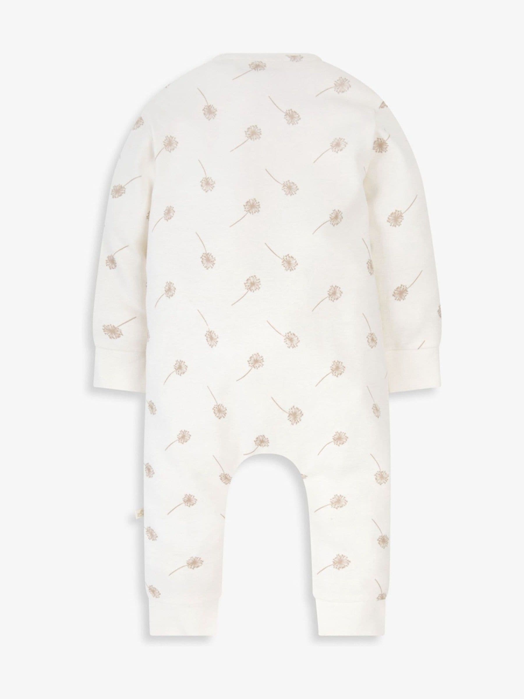 The Little Tailor Cream Front Zip Soft Sleepsuit image 5