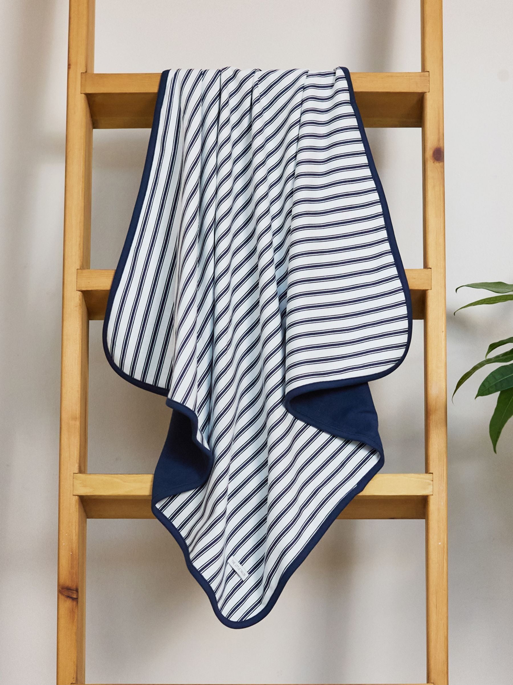 The Little Tailor Blue Soft Jersey Blanket image 1