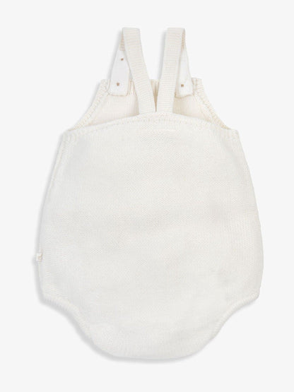 The Little Tailor White Baby Stylish Knitted 100% Cotton Romper image 5