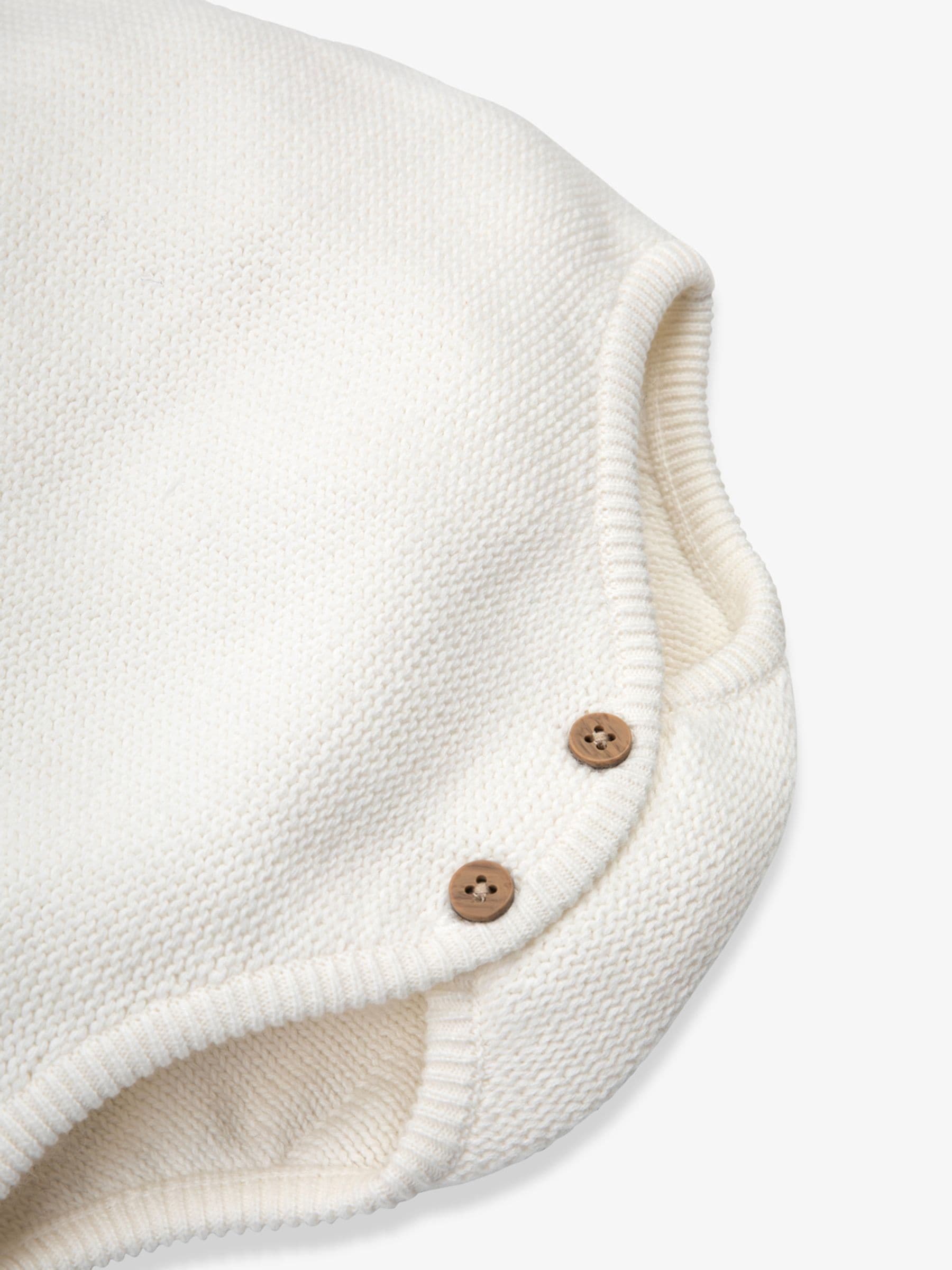 The Little Tailor White Baby Stylish Knitted 100% Cotton Romper image 6