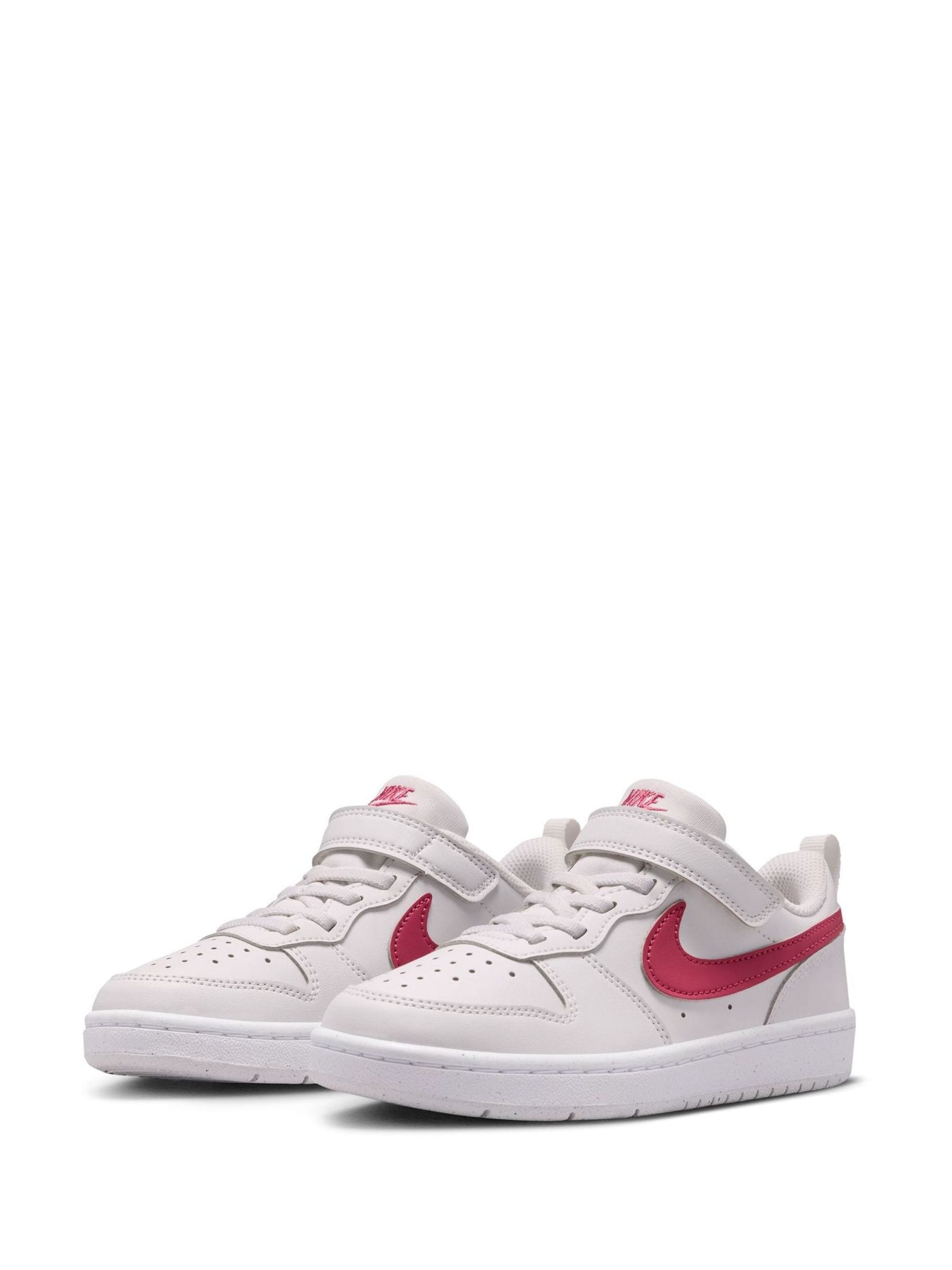 Nike Pink Beet Junior Court Borough Low Recraft Trainers image 5