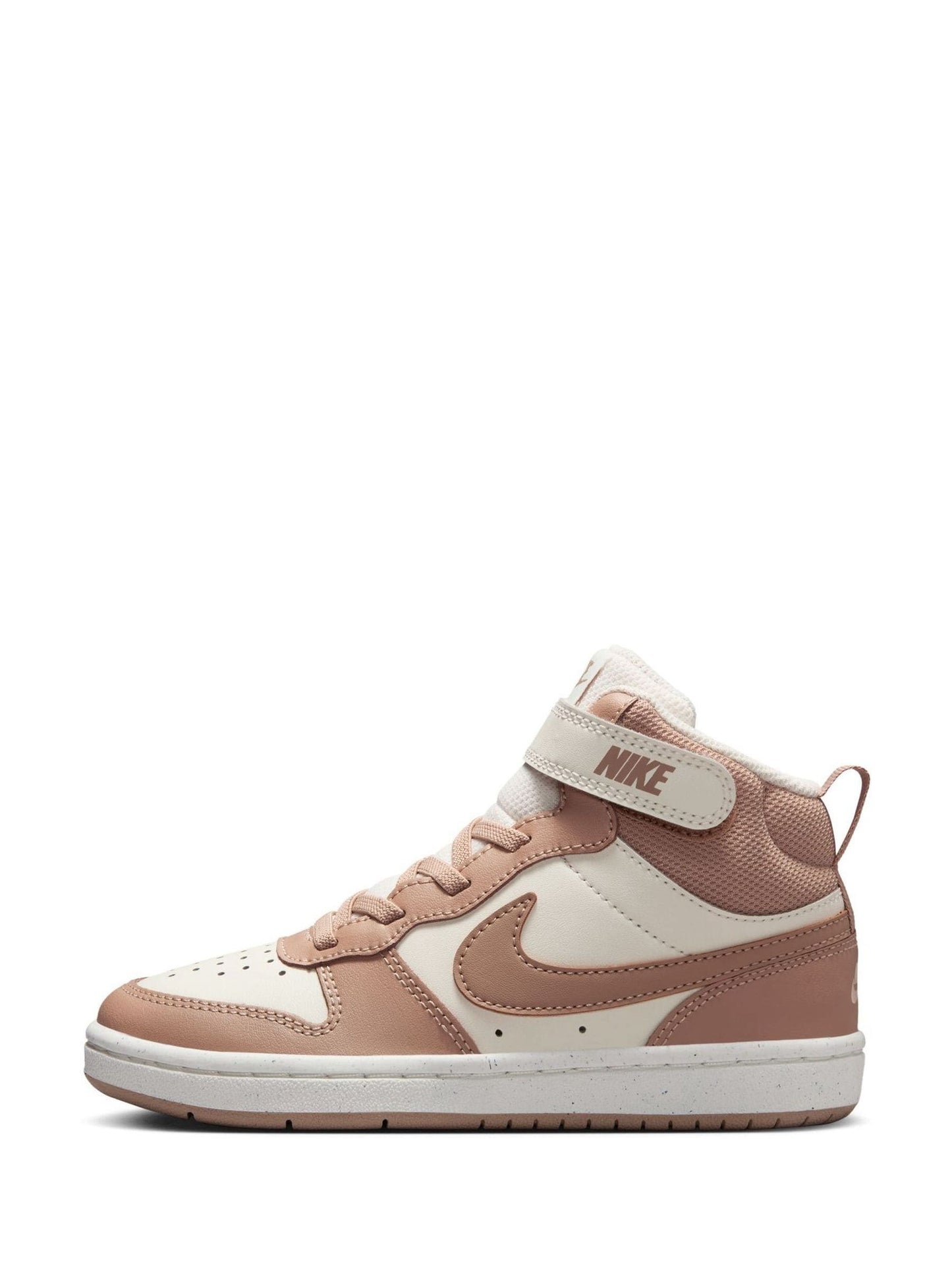 Nike Brown/Cream Junior Court Borough Mid Trainers image 4