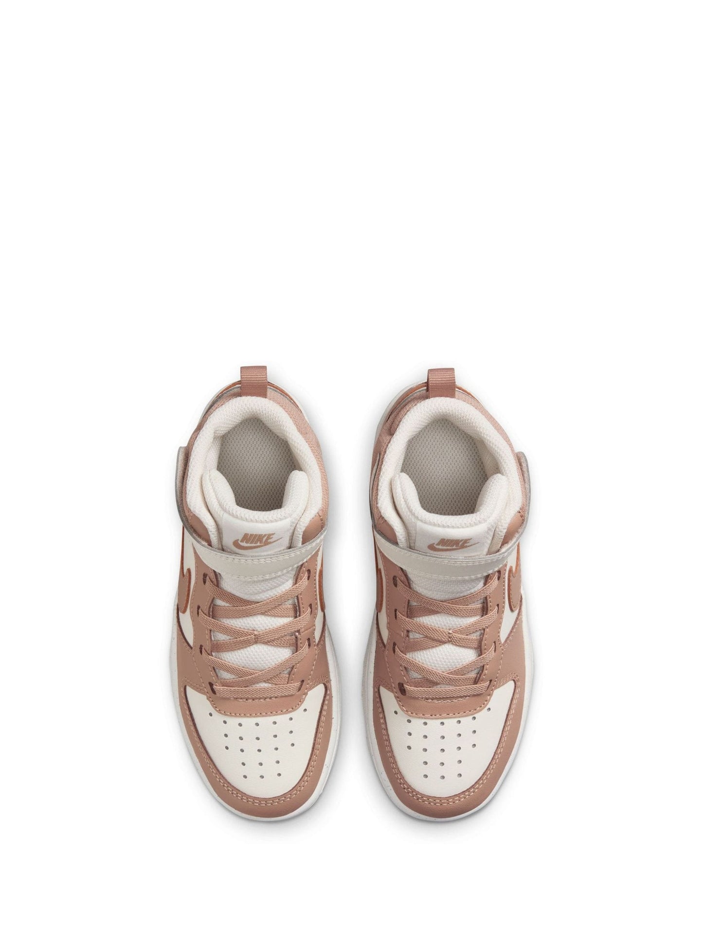 Nike Brown/Cream Junior Court Borough Mid Trainers image 6