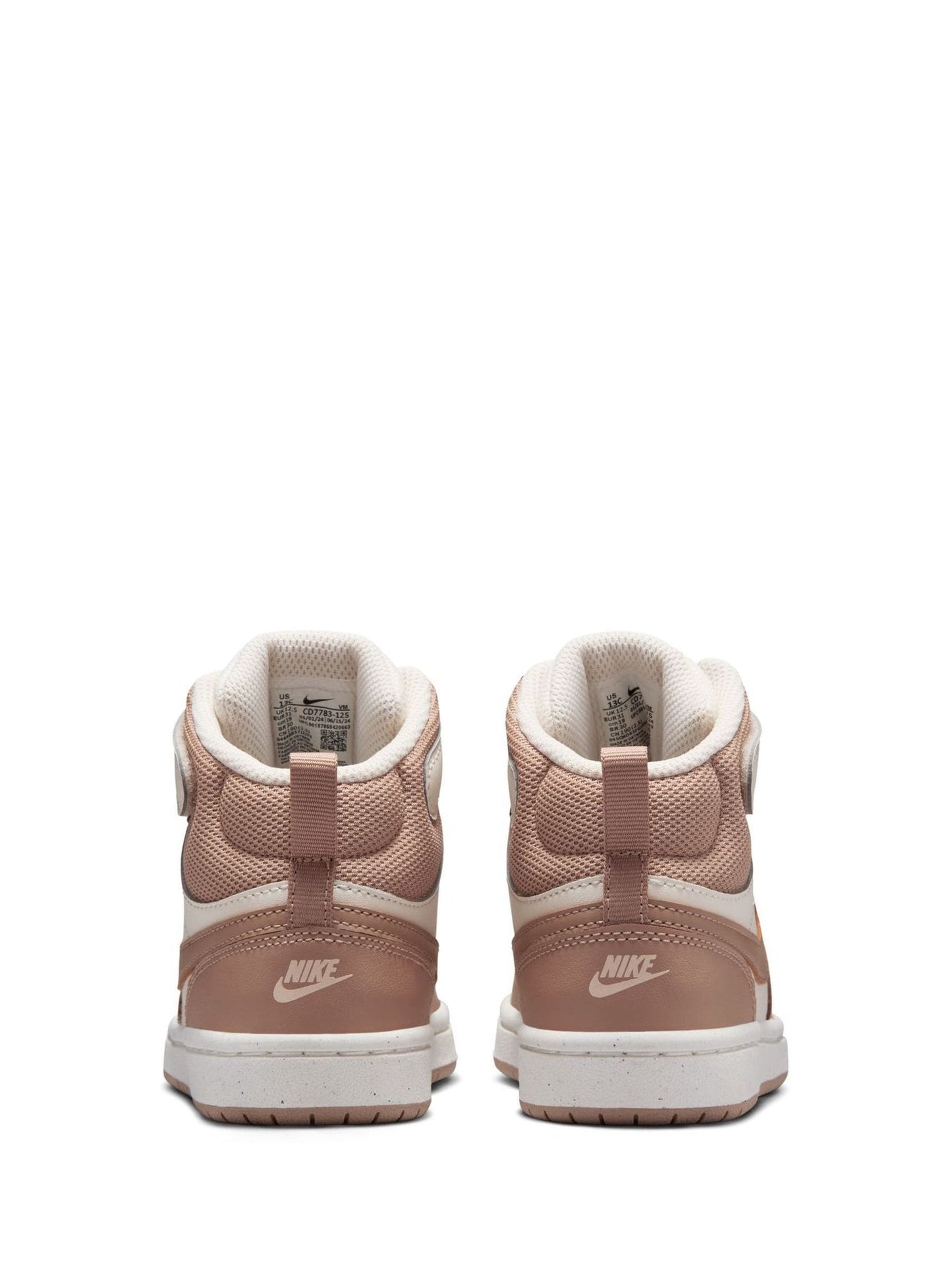 Nike Brown/Cream Junior Court Borough Mid Trainers image 7
