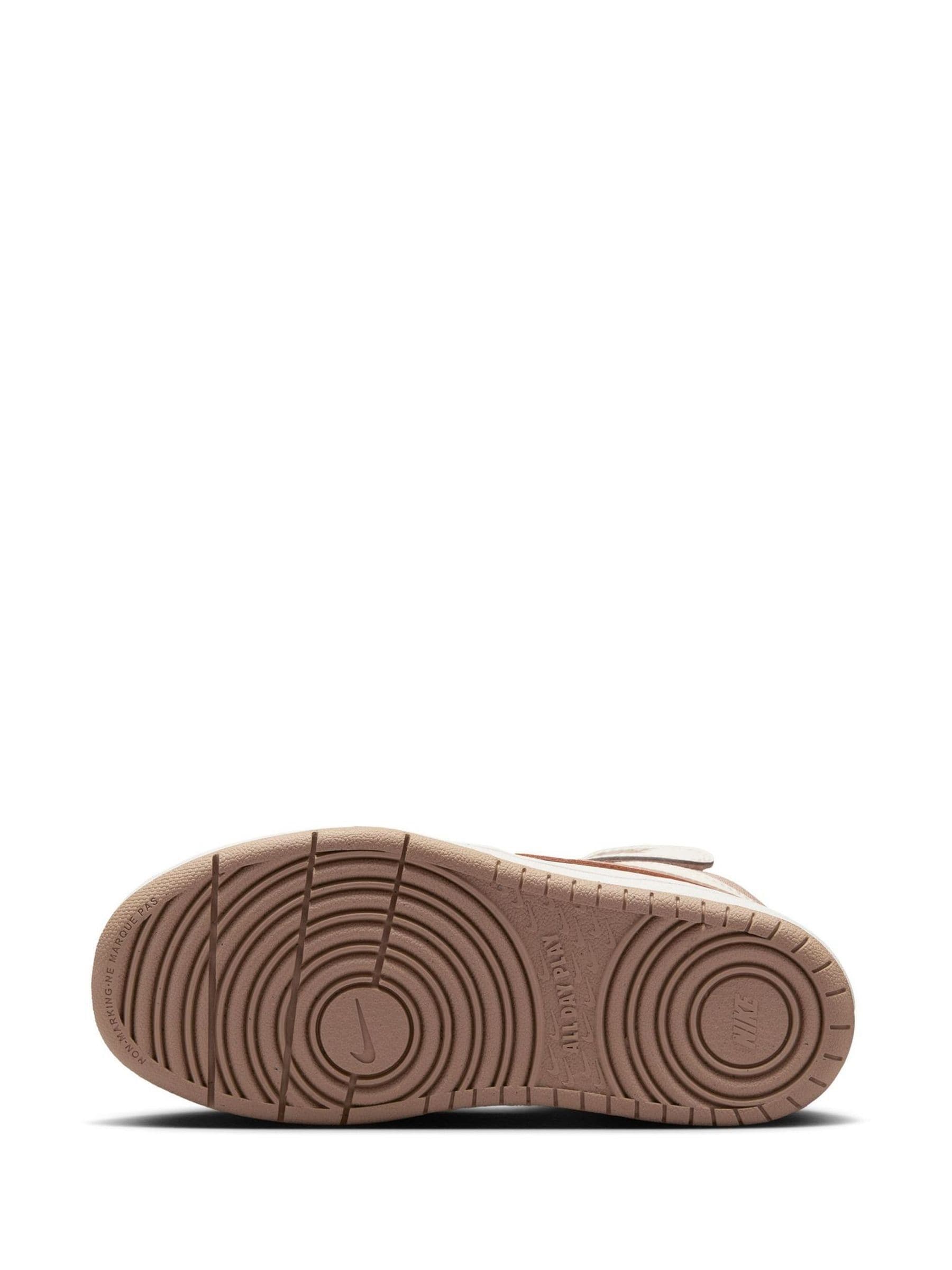 Nike Brown/Cream Junior Court Borough Mid Trainers image 8
