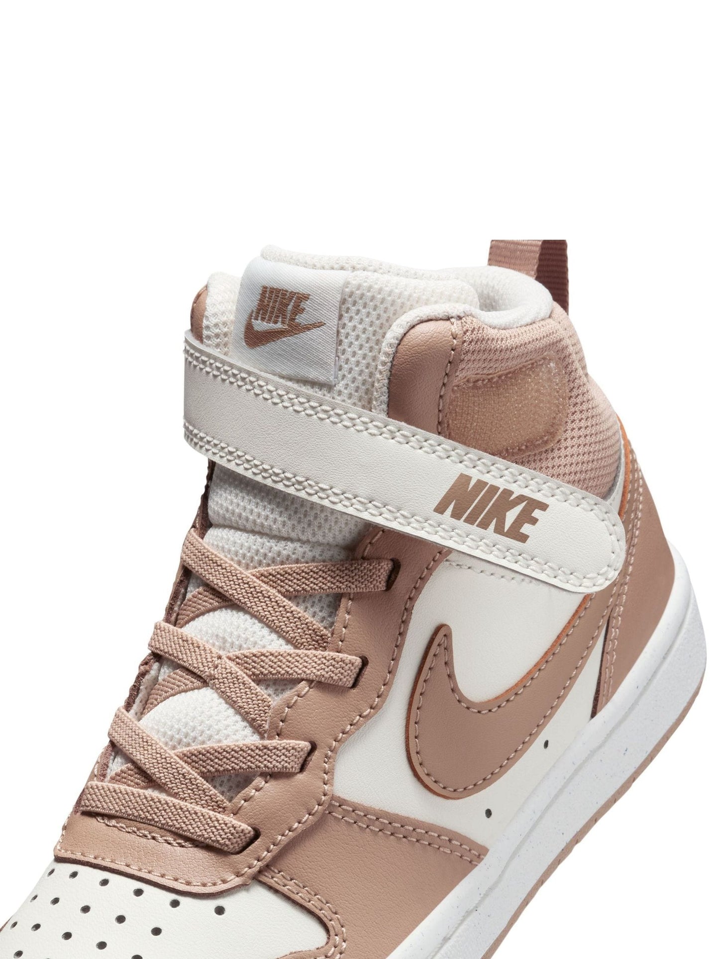 Nike Brown/Cream Junior Court Borough Mid Trainers image 9