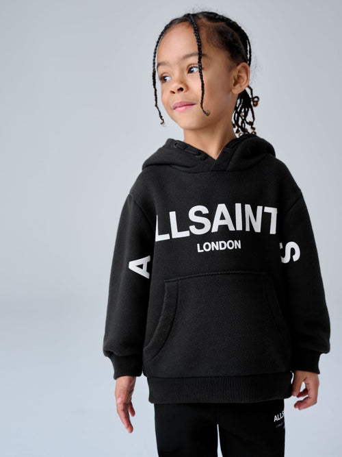 smALLSAINTS Washed Charcoal Grey Biggy Oversized Younger Boy Pullover Hoodie - image 1