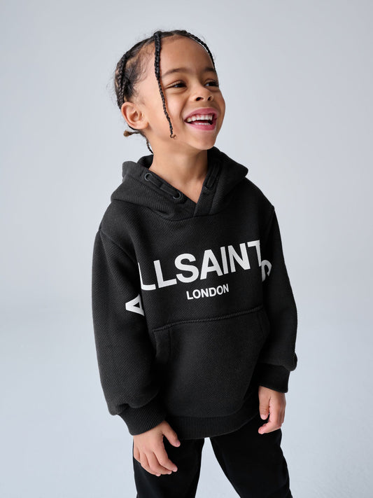 smALLSAINTS Washed Charcoal Grey Biggy Oversized Younger Boy Pullover Hoodie - image 2