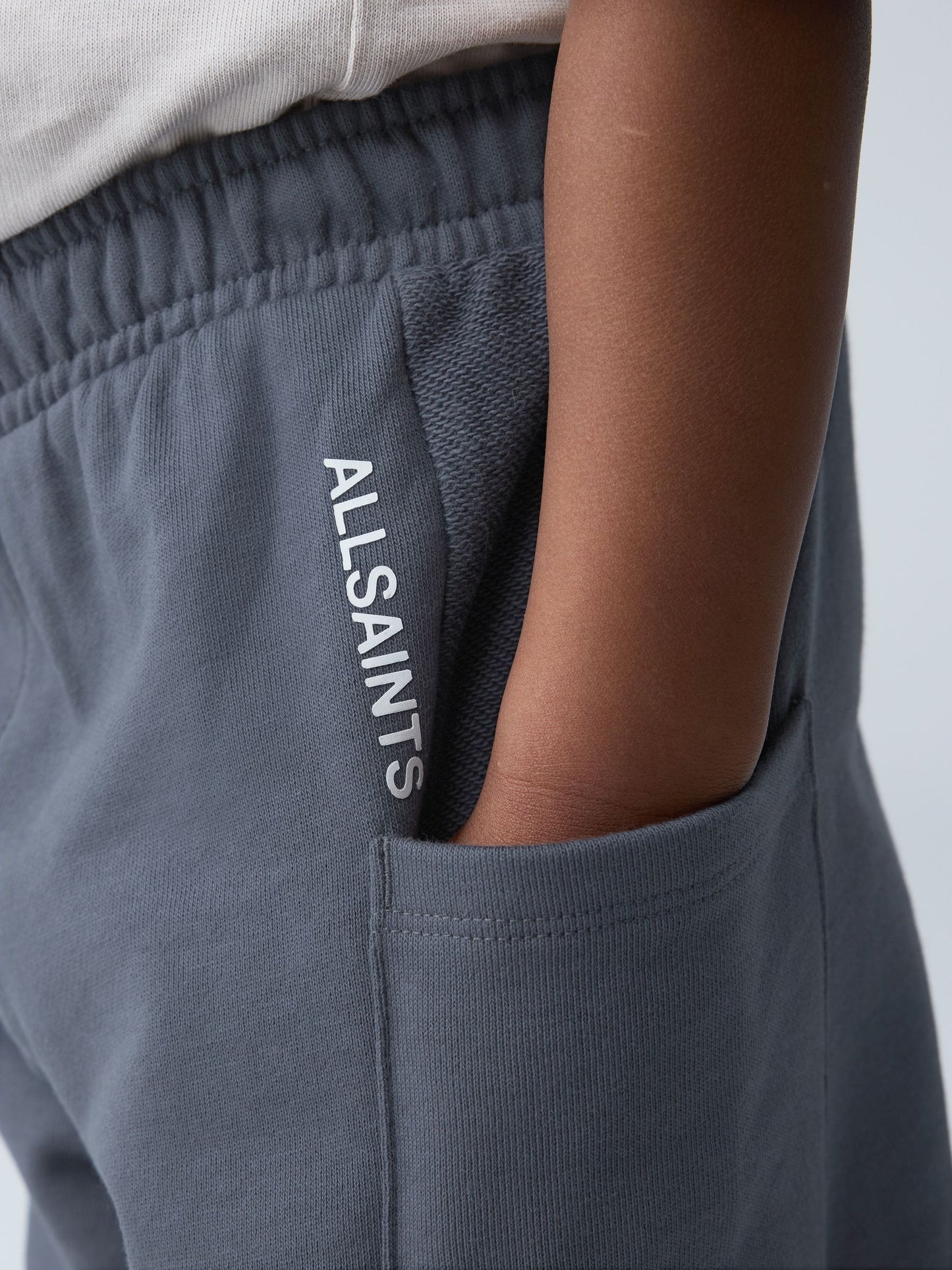 smALLSAINTS Charcoal Grey Barrel Leg Younger Boys Sweatpants image 4